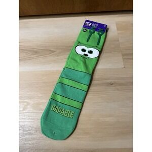 New Odd Sox VeeFriends Capable Caterpillar Crew Sock Mens Size 8-12 NWT